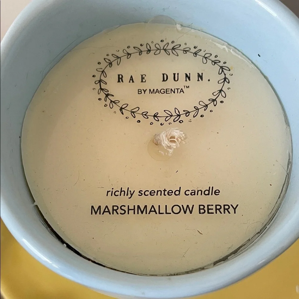 Rae Dunn Blue 'Bunny Kisses' Candle